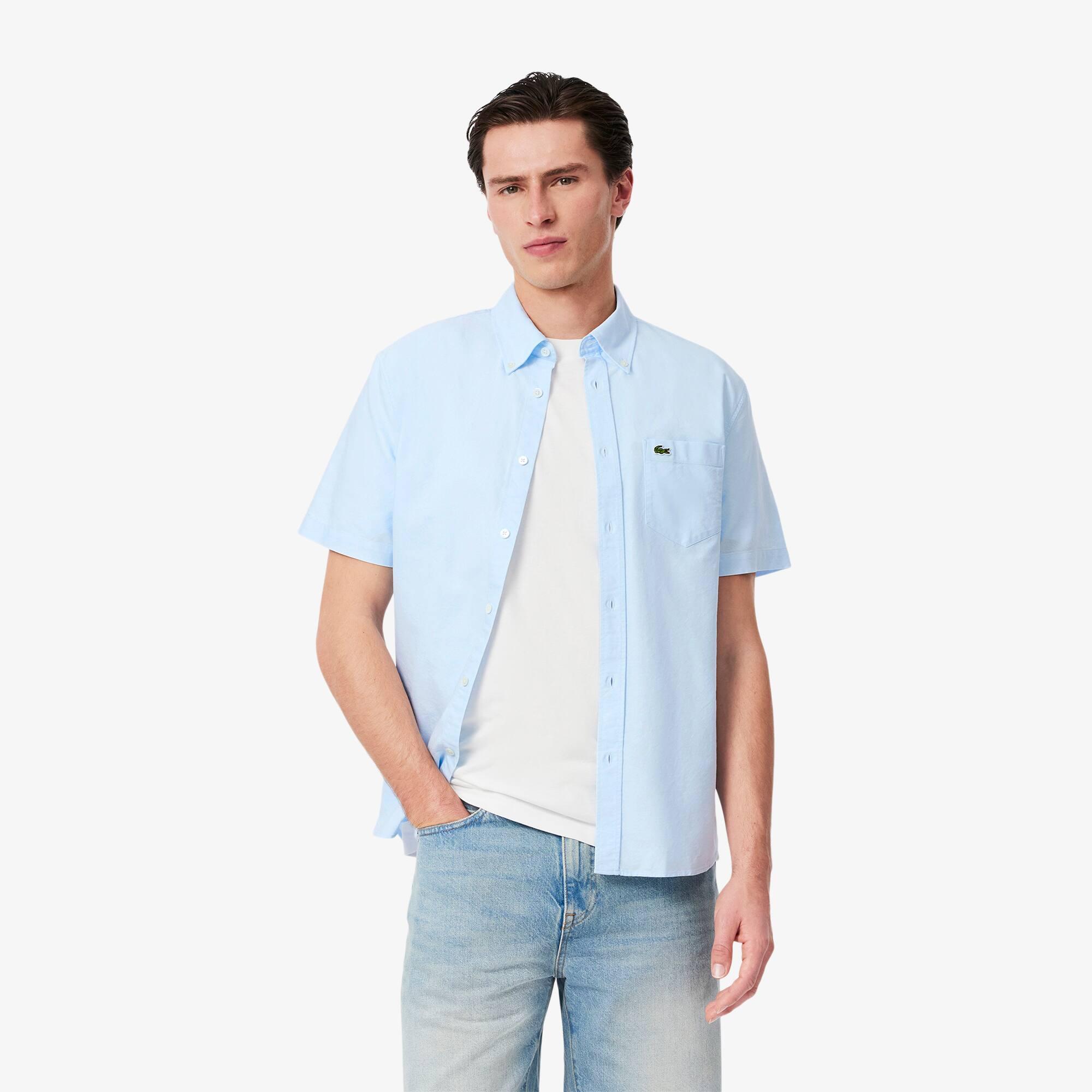 Regular Fit Short Sleeved Oxford Shirt Product Image