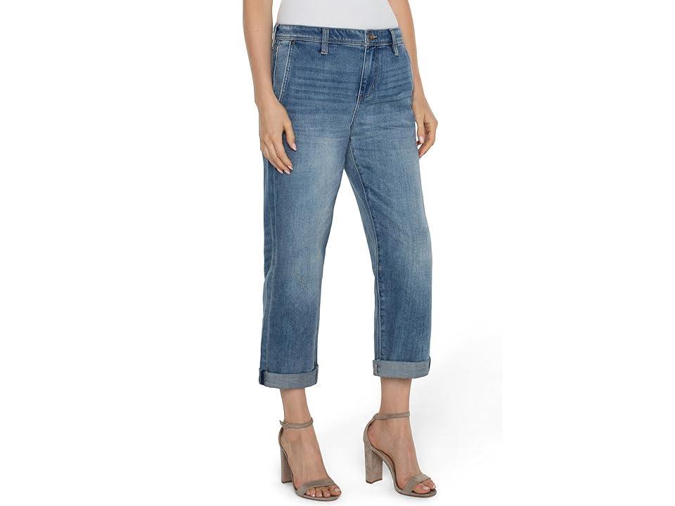 Liverpool Los Angeles Norma Jean Mid-Rise Relaxed Roller 24 1/2 (Isla Vista) Women's Jeans Product Image