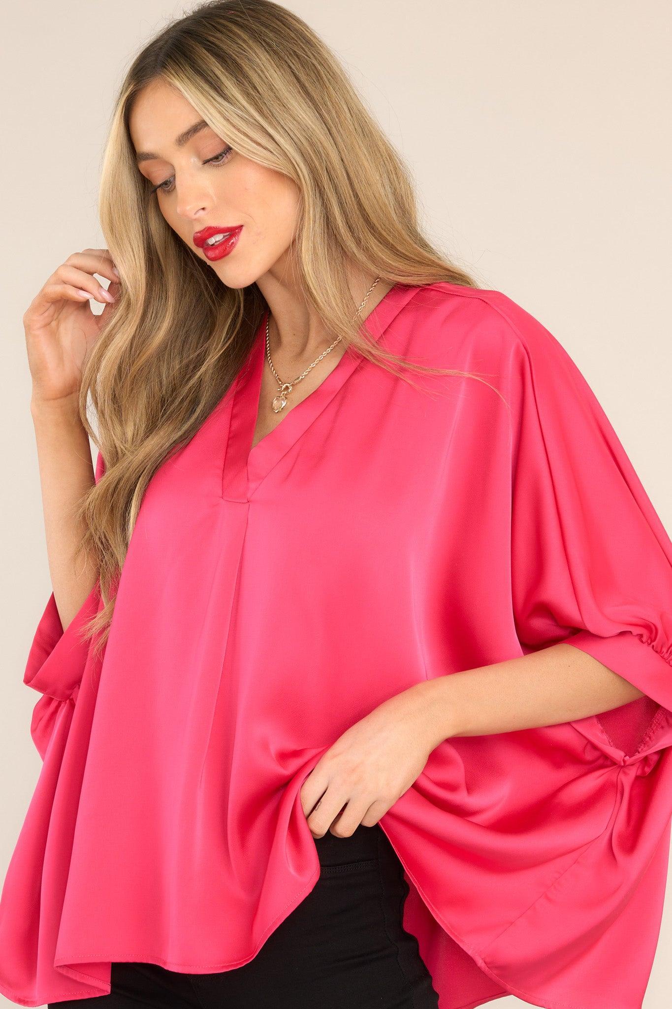 Fun And Flirty Fuchsia Top Product Image