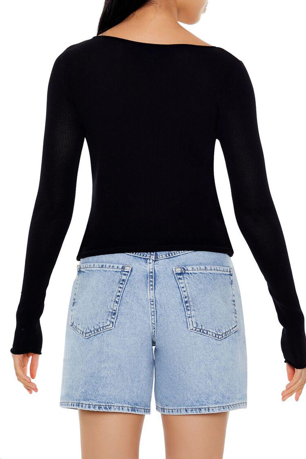 Cropped Boat-Neck Sweater | Forever 21 Product Image