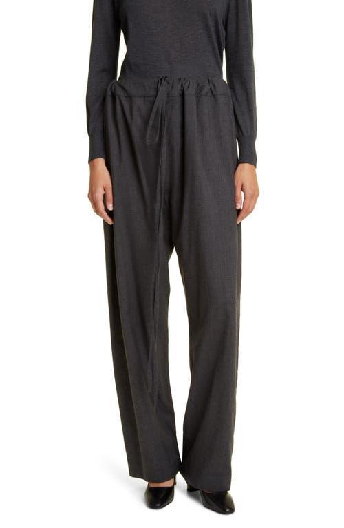 The Row Argent Silk & Cotton Drawstring Pants product image