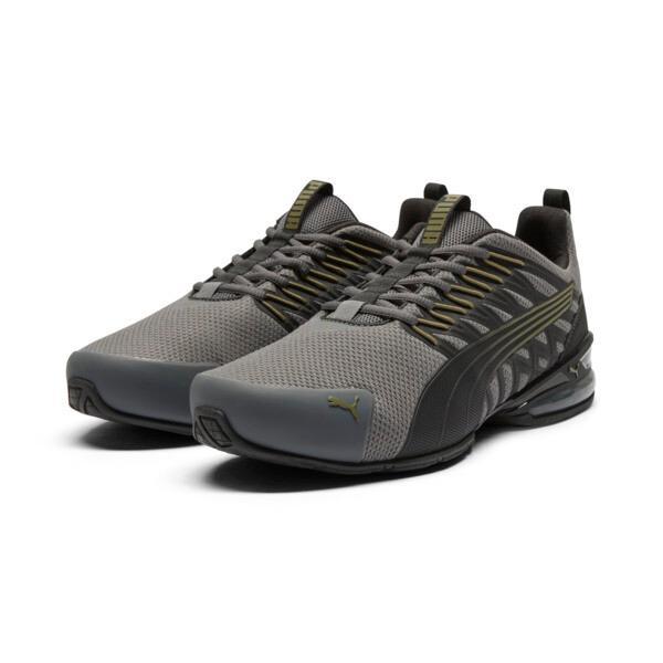 PUMA Voltaic Evo Wide Men's Running Shoes in Cool Dark Grey/Black/Olive Product Image