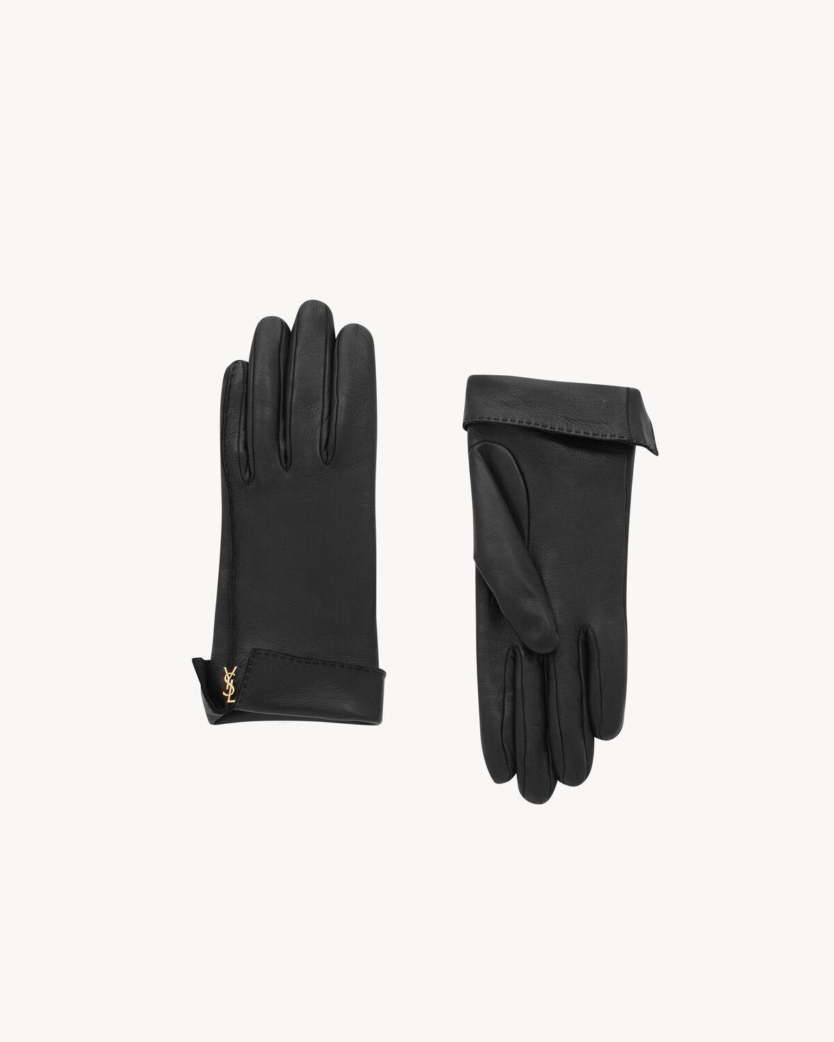 CASSANDRE gloves in leather | Saint Laurent | YSL.com Product Image