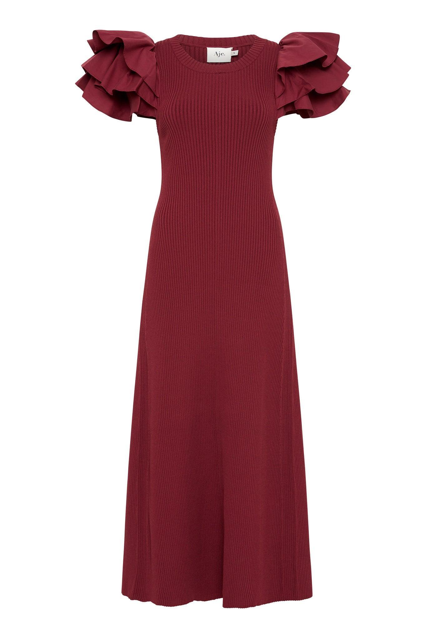 Questa Puff Midi Dress Product Image