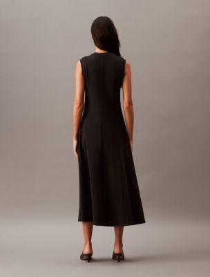 Cotton Jersey A-Line Midi Dress Product Image