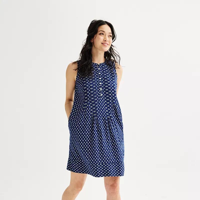 Womens Sonoma Goods For Life Sleeveless Pintuck Dress Product Image