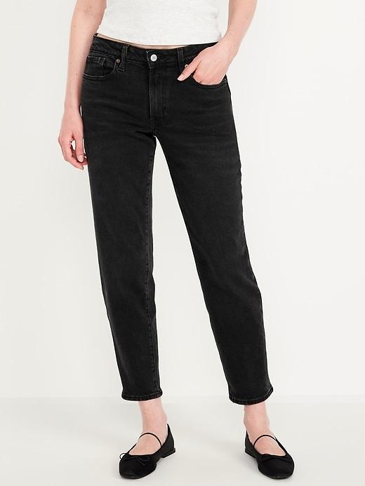 Mid-Rise OG Straight Ankle Jeans Product Image