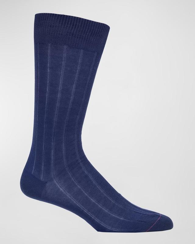 Mens 2-Pack Ribbed Crew Socks Product Image