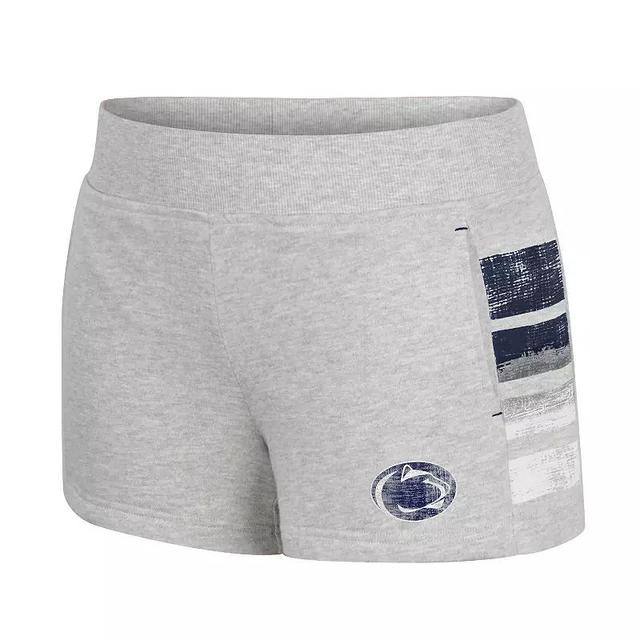 Womens Wisconsin Badgers Terry Shorts Grey Gray Product Image