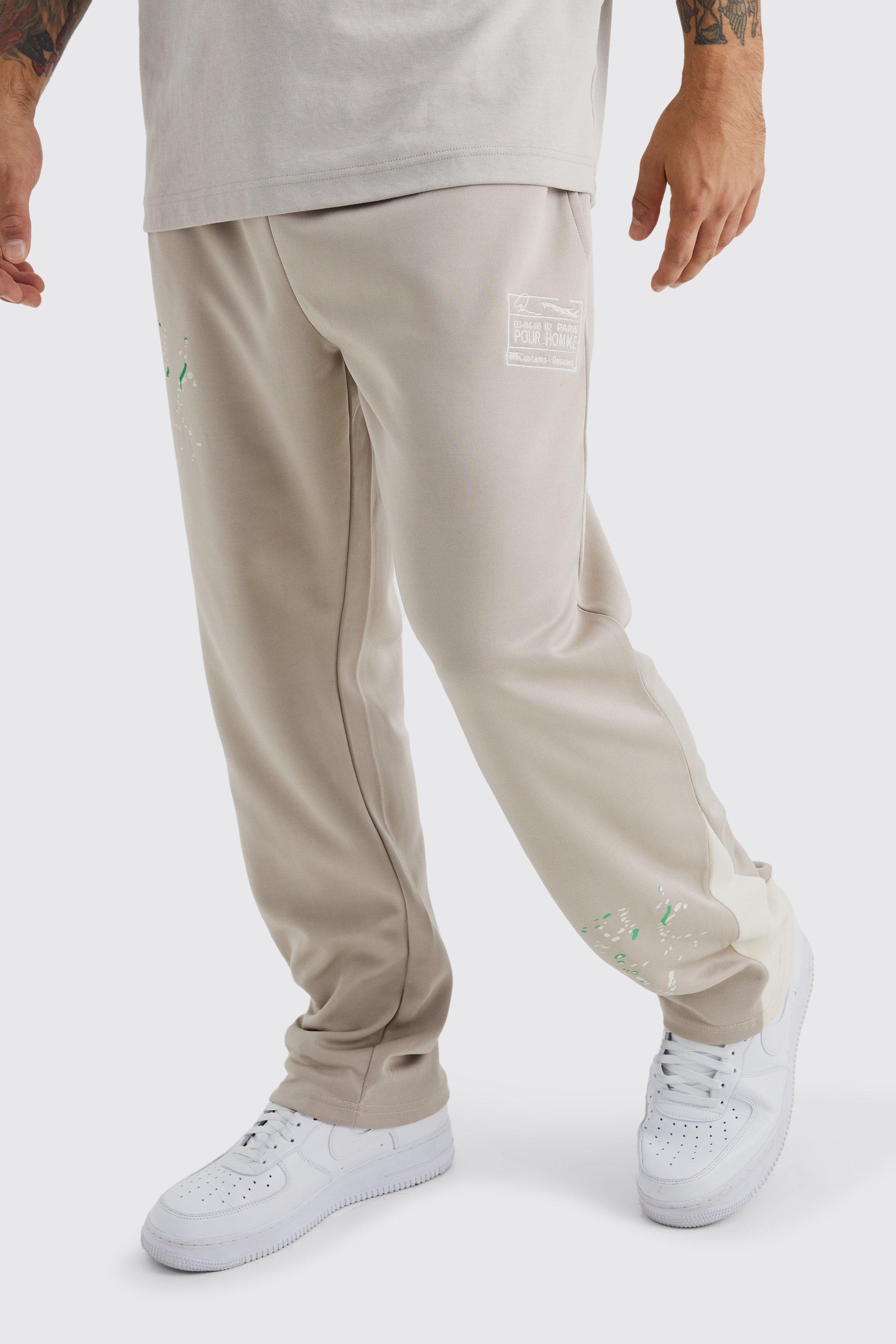 Regular Fit Tricot Gusset Sweatpants | boohooMAN USA Product Image