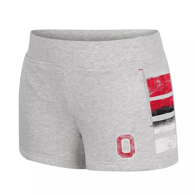 Womens Nebraska Cornhuskers Baby-Talk Terry Shorts Grey Gray Product Image