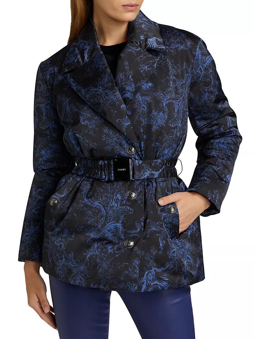 Willene Paisley Padded Belted Jacket Product Image