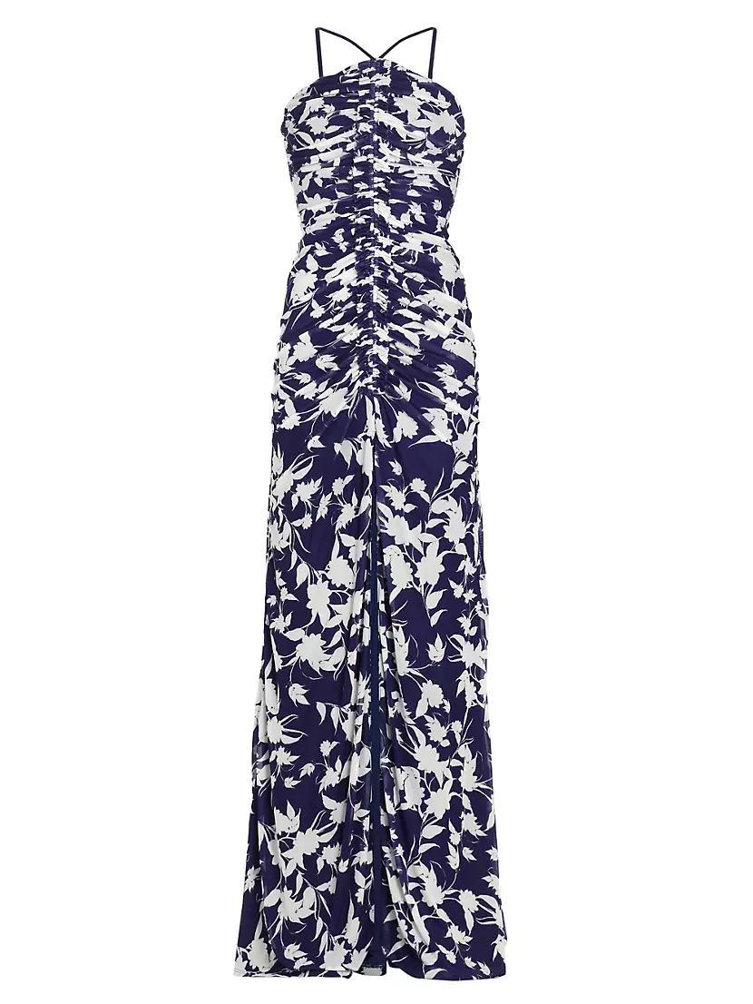 Giuliana Floral Ruched Maxi Dress Product Image