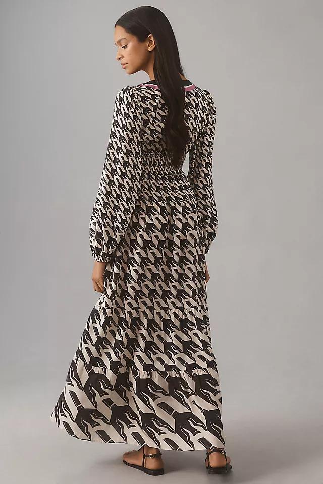 Farm Rio x Anthropologie Long-Sleeve V-Neck Maxi Dress Product Image