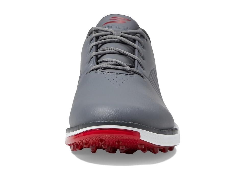 Skechers GO GOLF Tempo GF (Grey/Red) Men's Shoes Product Image