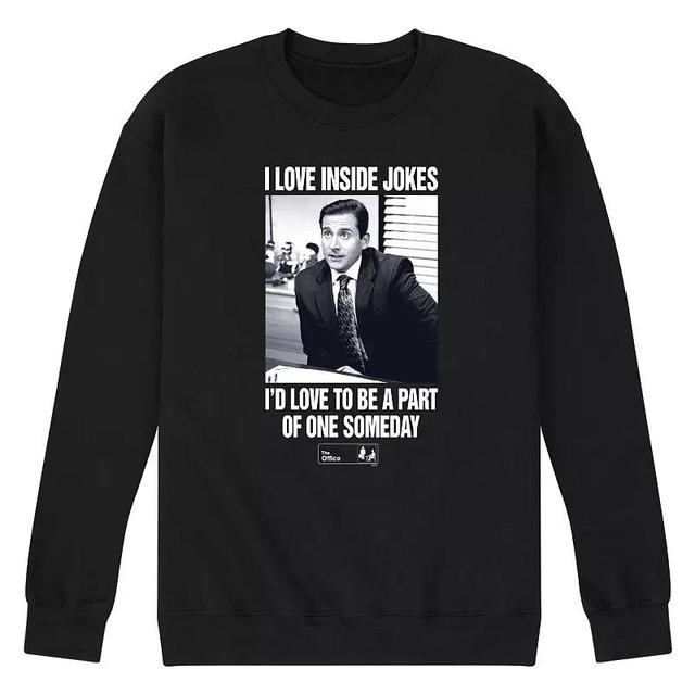 Mens The Office Michael Love Inside Jokes Sweatshirt Blue Product Image