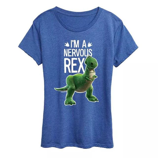 Disney / Pixars Toy Story Womens Nervous Rex Graphic Tee, Girls Product Image