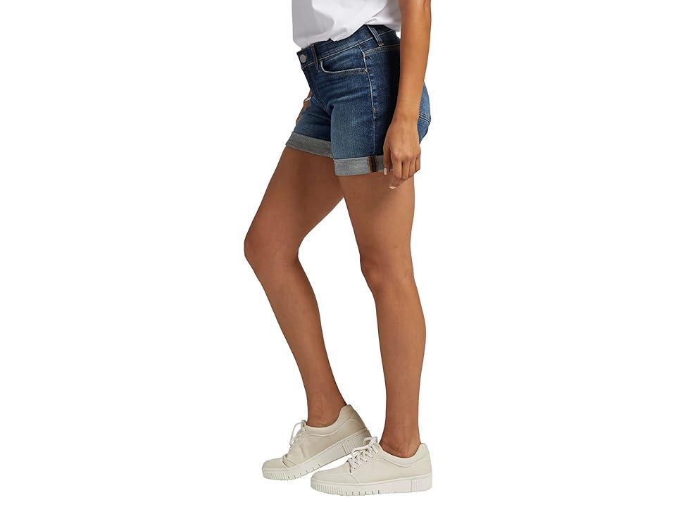 Jag Jeans Alex Mid-Rise 5 Boyfriend Shorts (Patriot Blue) Women's Shorts Product Image