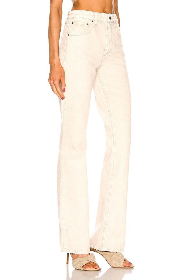 GRLFRND Melanie High Rise Boot Cut in Montana - Beige. Size 28 (also in 23, 24, 25, 26, 27, 29, 30, 31, 32). Product Image