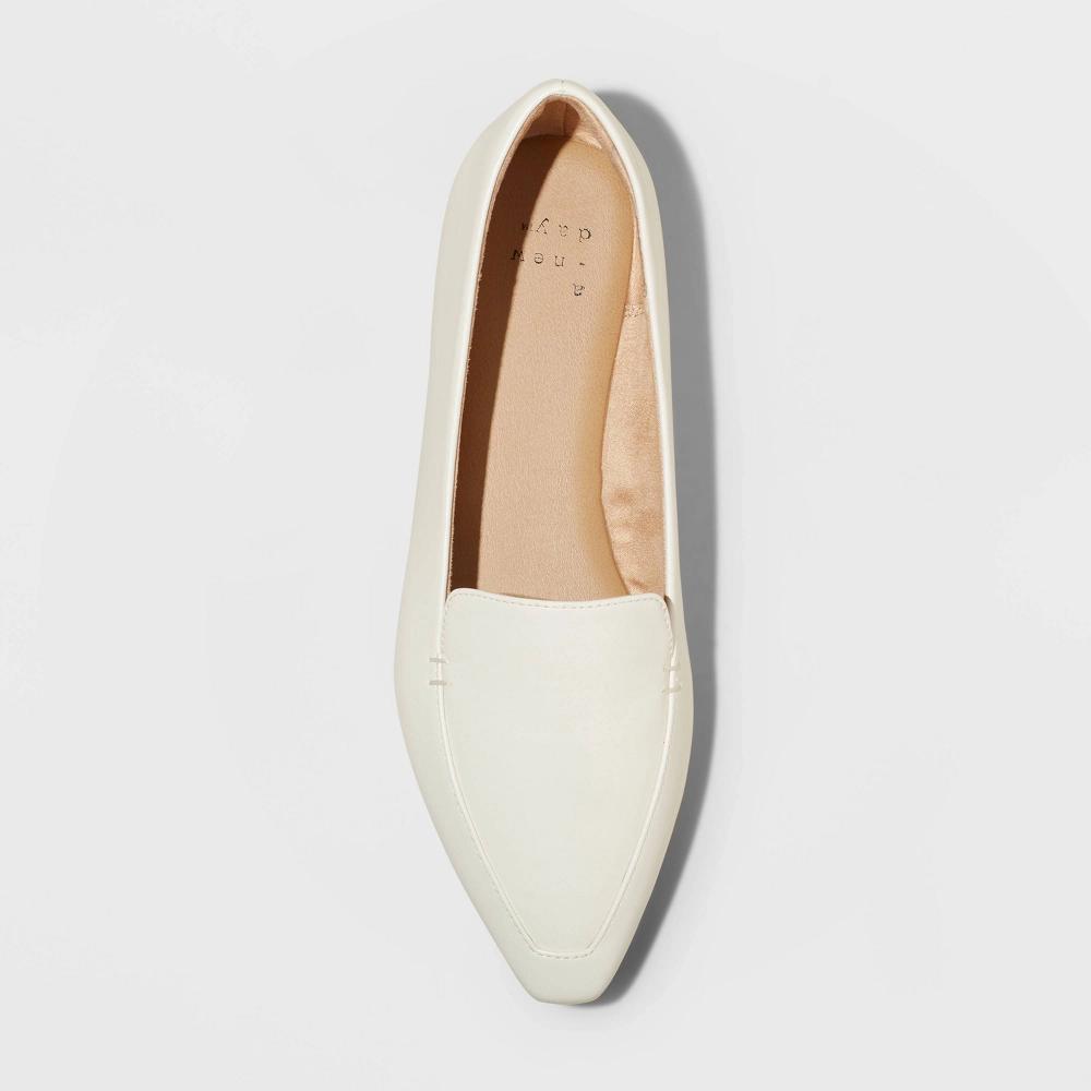 Womens Hayes Loafer Flats with Memory Foam Insole - A New Day Cream 6.5 Product Image