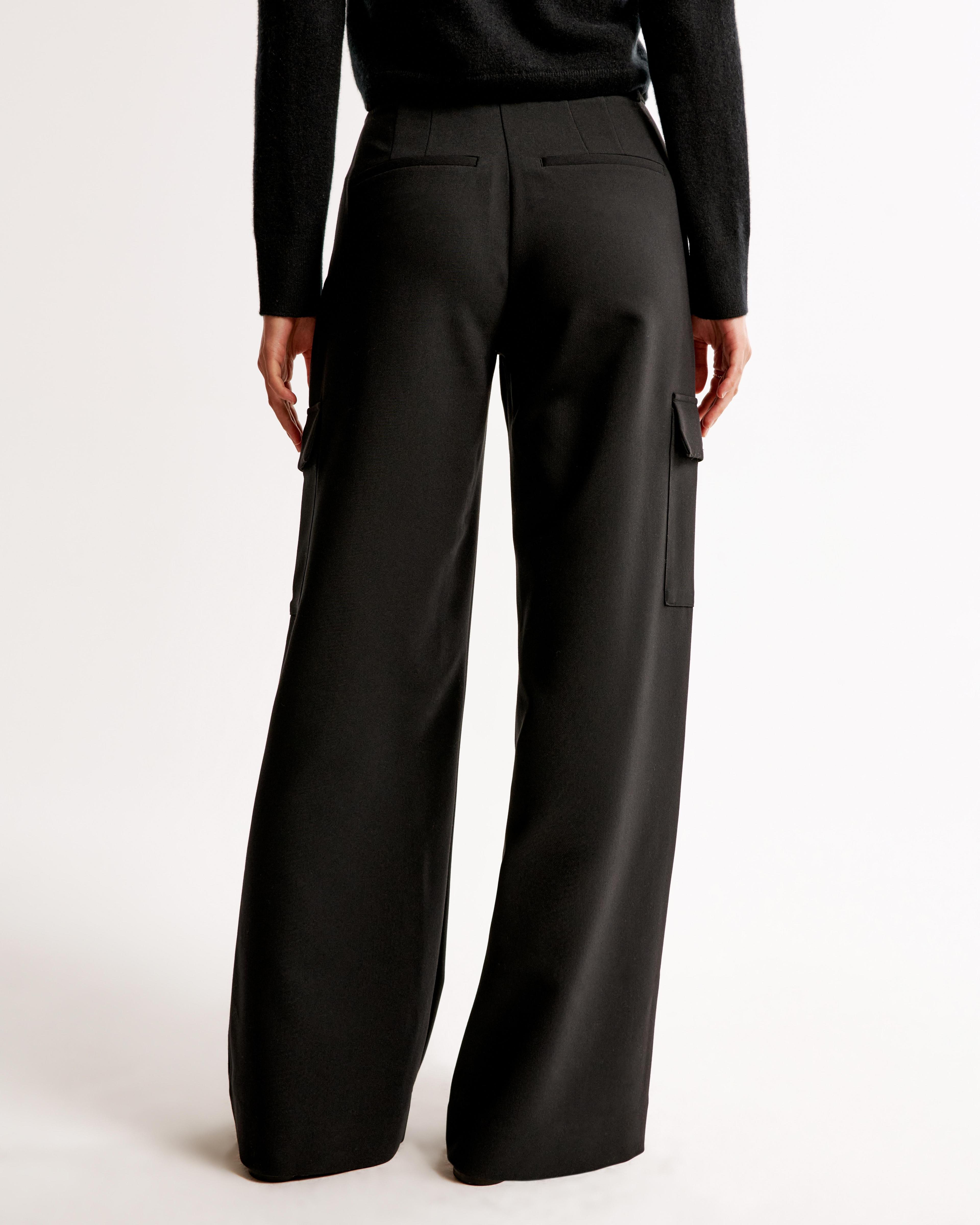 A&F Harper Tailored Ultra Wide Leg Cargo Pant Product Image