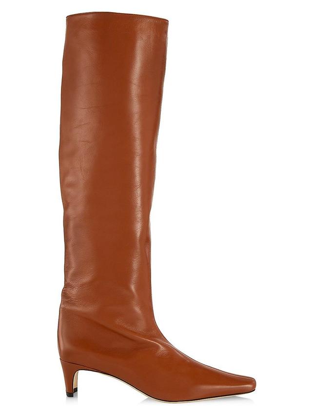 Womens Wally Leather Knee-High Boots Product Image