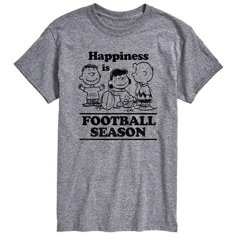 Mens Peanuts Happiness Is Football Season Tee Product Image