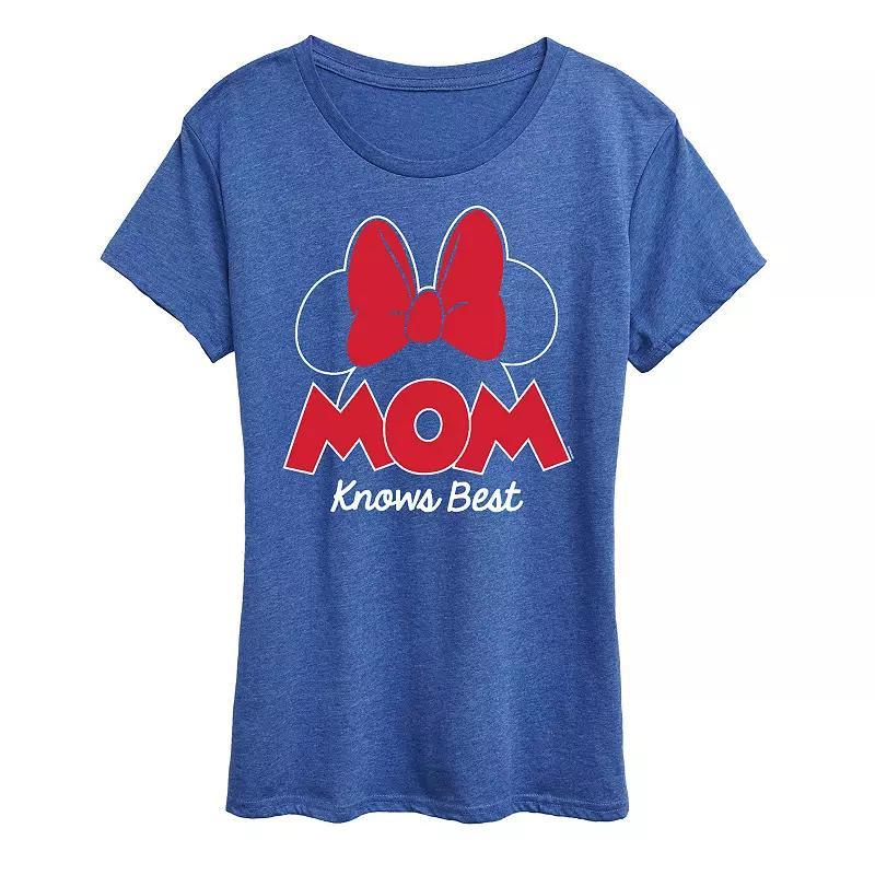 Womens Blessed Mimi Graphic Tee Grey Royal Blue Product Image