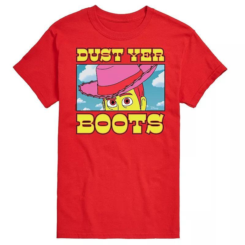 Disney / Pixars Toy Story 4 Mens Woody Dust Yer Boots Graphic Tee Product Image