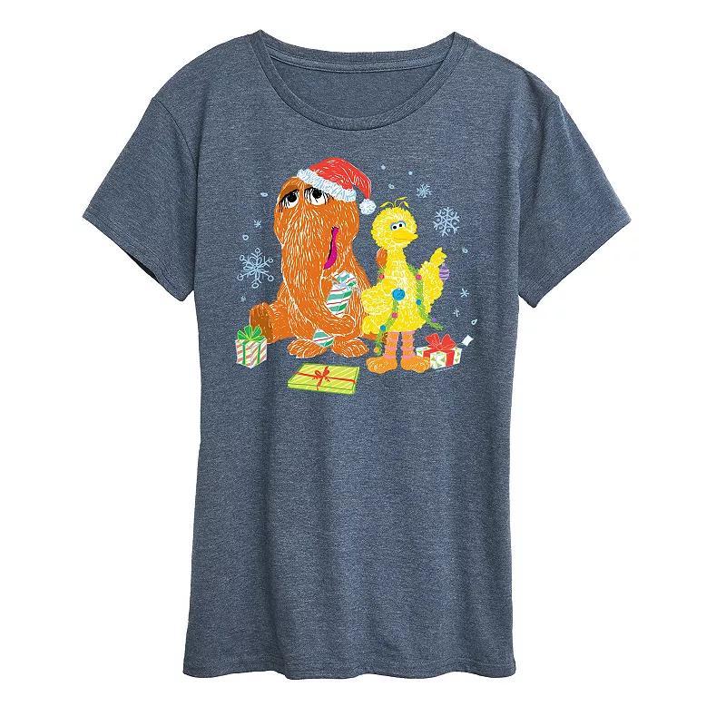 Womens Sesame Street Presents Graphic Tee, Girls Blue Product Image