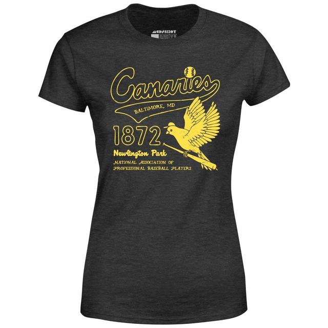 Baltimore Canaries - Maryland - Vintage Defunct Baseball Teams - Women's T-Shirt Female Product Image