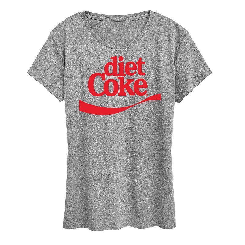 Womens Coca-Cola Diet Coke Graphic Tee, Girls Grey Gray Product Image