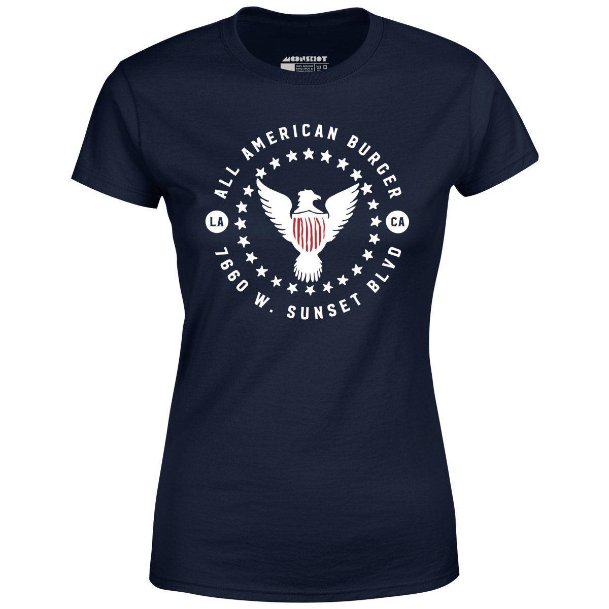 All American Burger - Los Angeles, CA - Vintage Restaurant - Women's T-Shirt Female Product Image