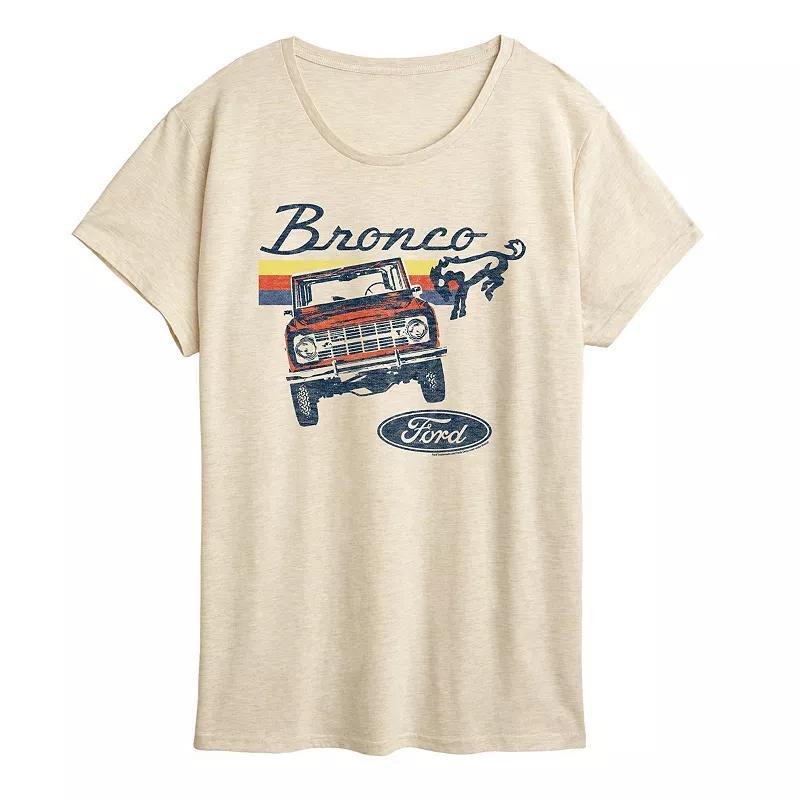 Womens Ford Bronco Stripes Graphic Tee Product Image