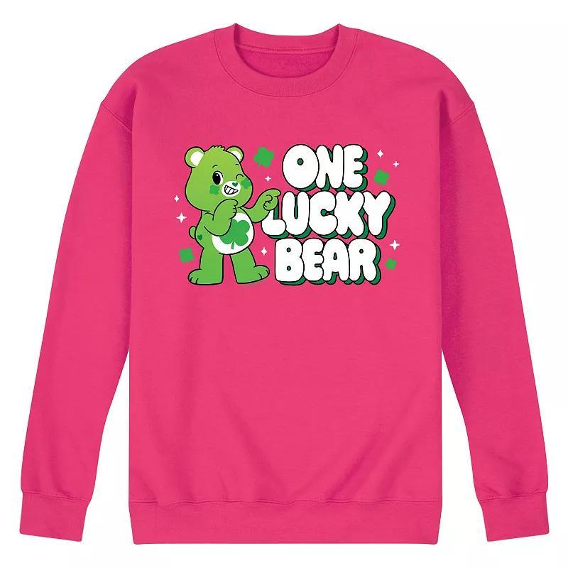 Mens Care Bears Unlock The Magic One Lucky Bear Fleece Sweatshirt Product Image