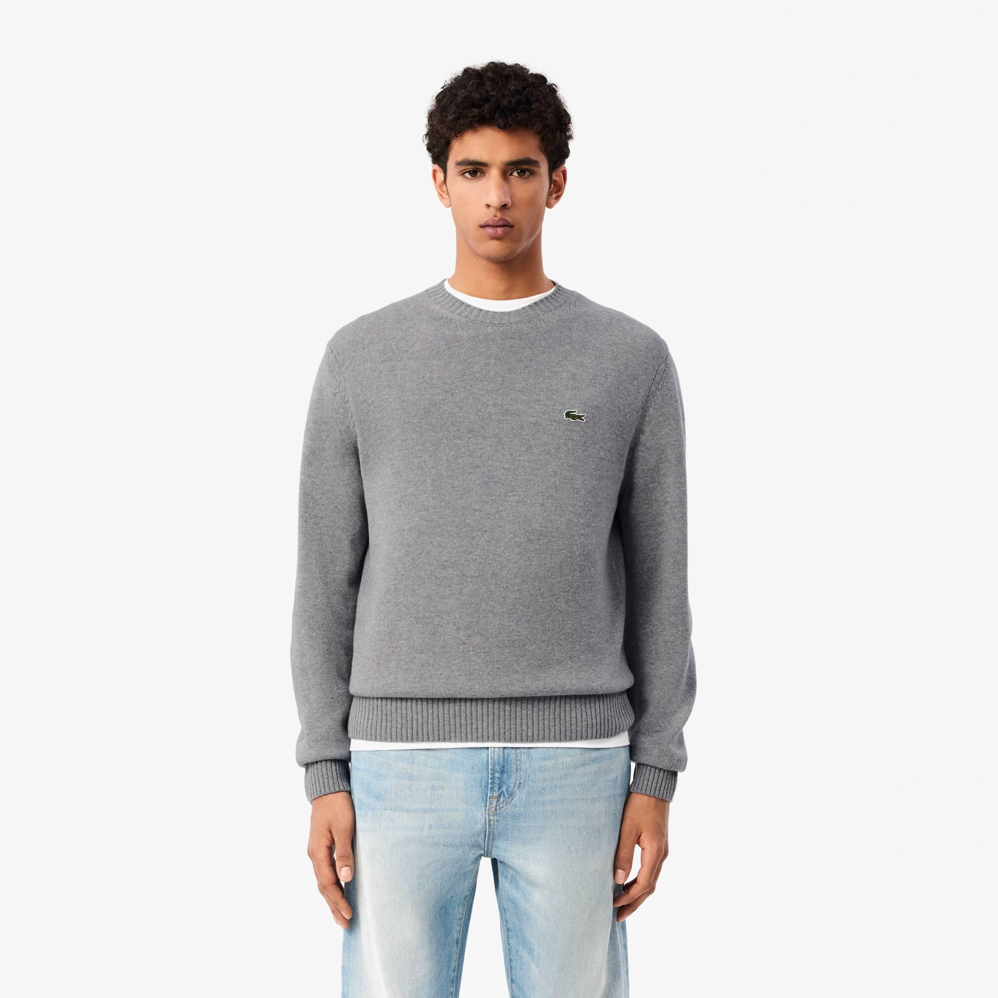 Carded Wool Crew Neck Sweater Product Image