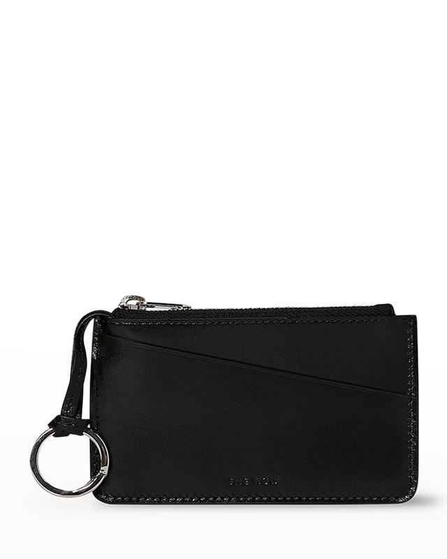 The Row Zipped Keychain Pouch Black.. Product Image