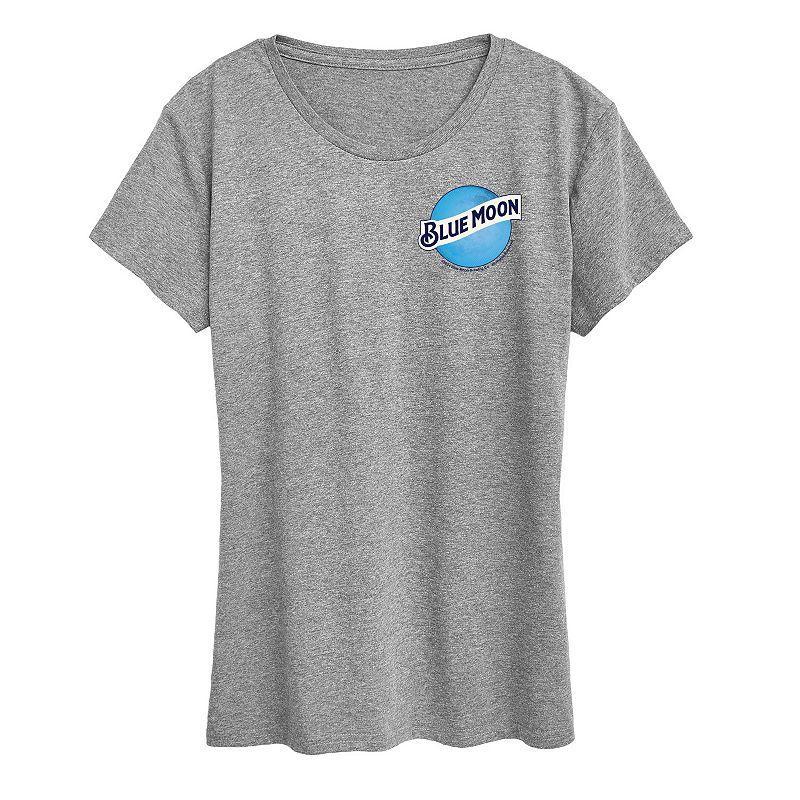 Womens Blue Moon Round Logo Graphic Tee Product Image