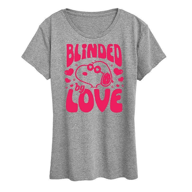 Womens Peanuts Snoopy Blinded By Love Graphic Tee Product Image