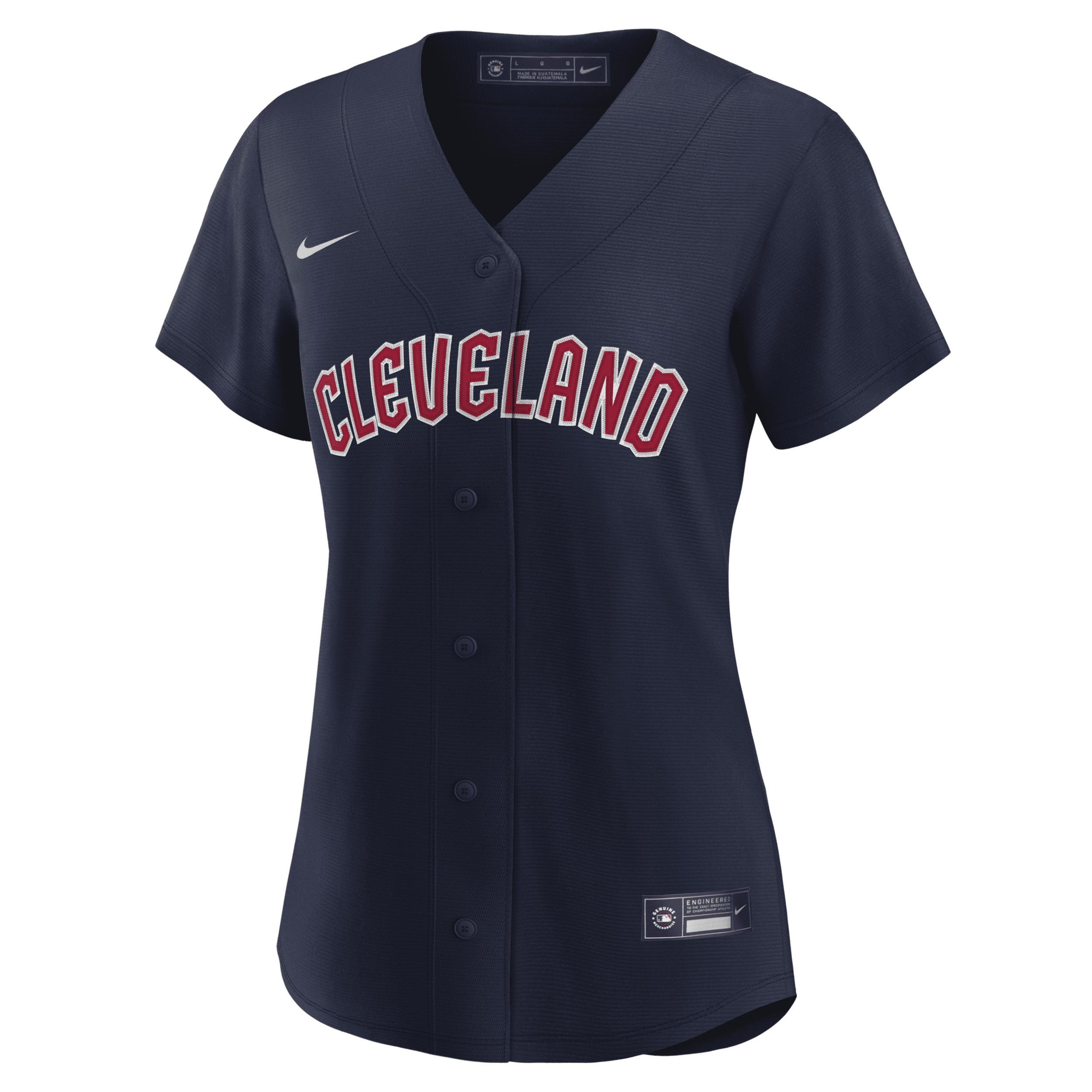 Womens Nike Navy Cleveland Guardians Alternate Official Replica Jersey Grd Blue Product Image