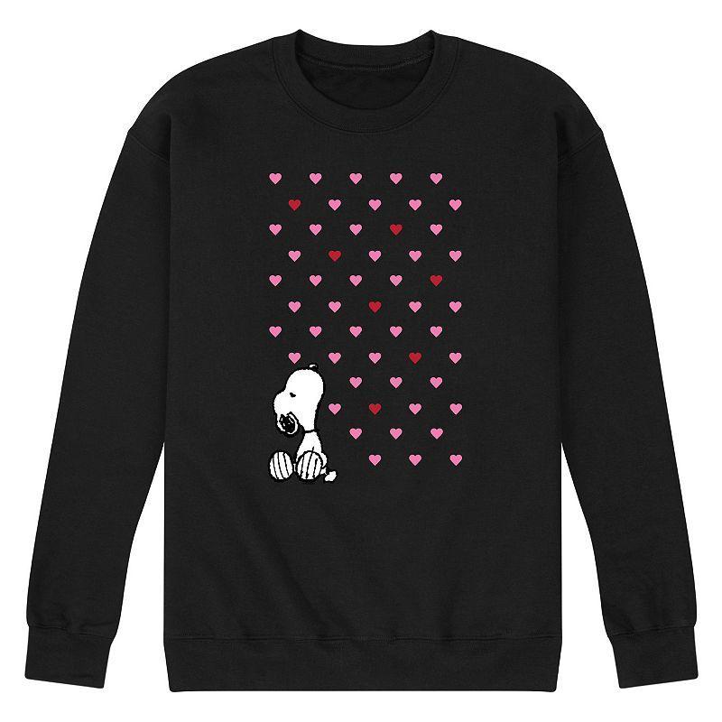 Mens Peanuts Snoopy Hearts Graphic Sweatshirt Product Image