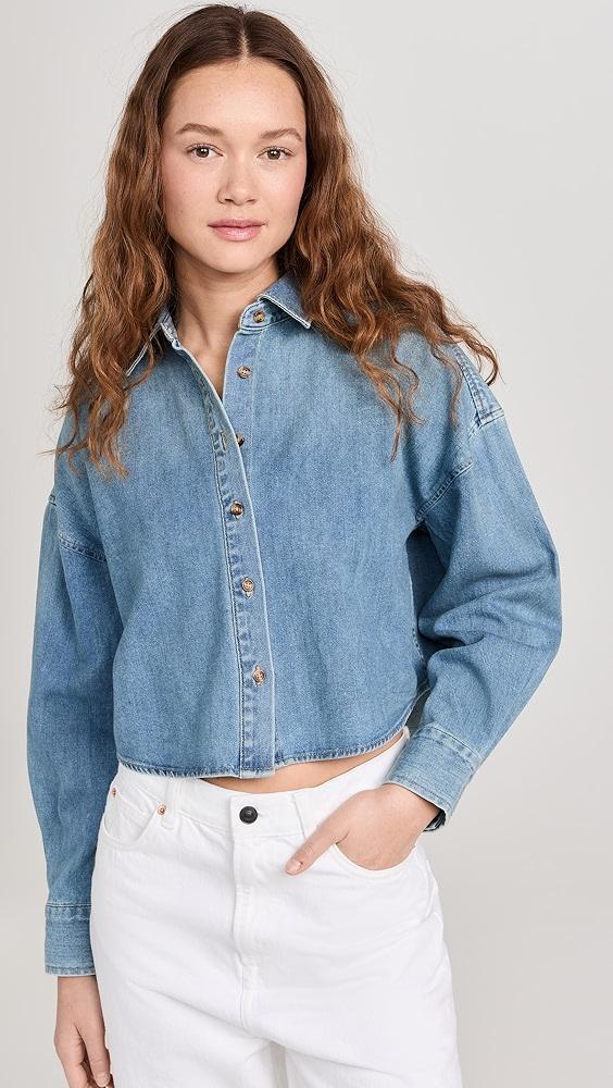 Favorite Daughter The Ex Boyfriend Crop Shirt | Shopbop Product Image