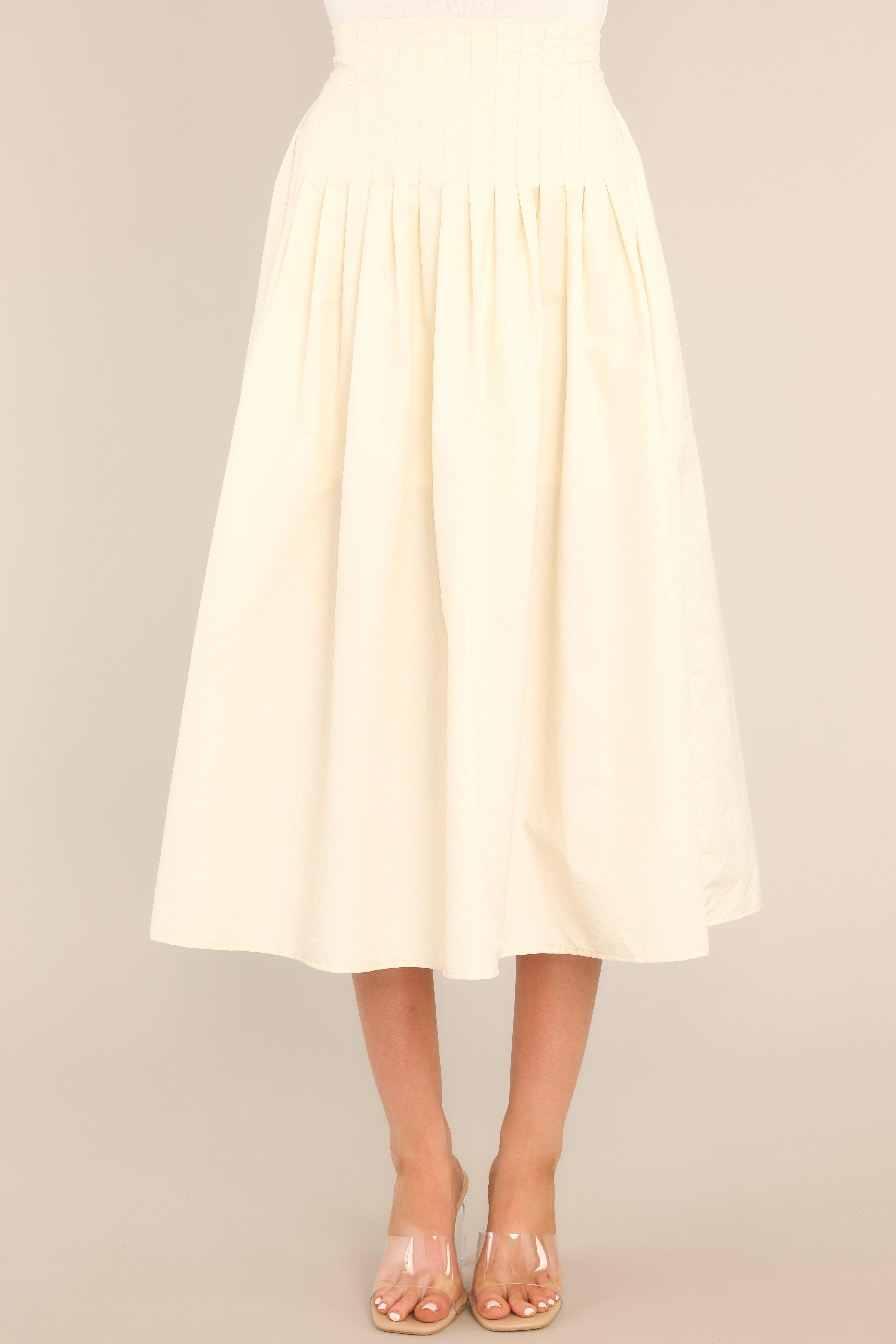 Then There Was One Ivory Midi Skirt Product Image