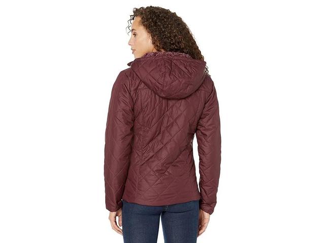 Womens Columbia Copper Crest Hooded Quilted Jacket Med Pink Product Image