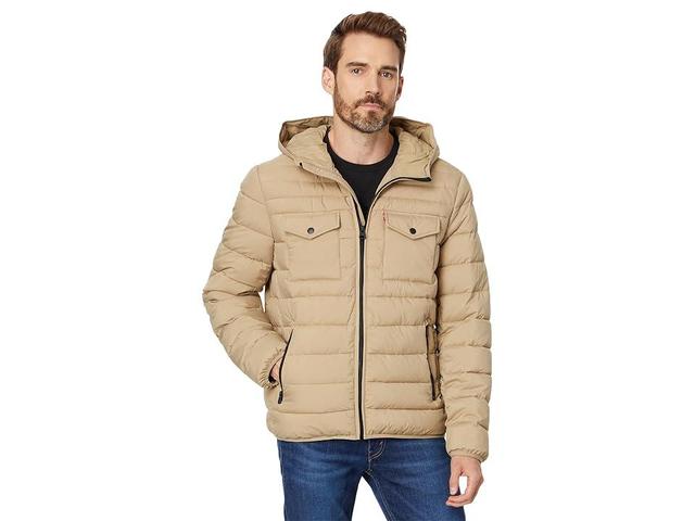 Levi's(r) Stretch Two-Pocket Quilted Jacket Men's Clothing Product Image