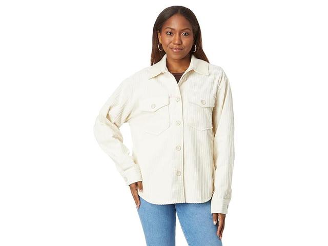 Paige Harlee Shacket (Ivory) Women's Clothing Product Image