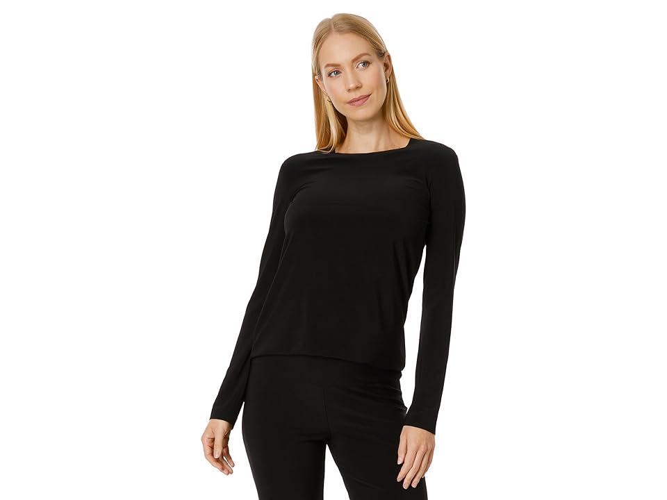 Norma Kamali Long Sleeve Crew Top Women's Clothing product image