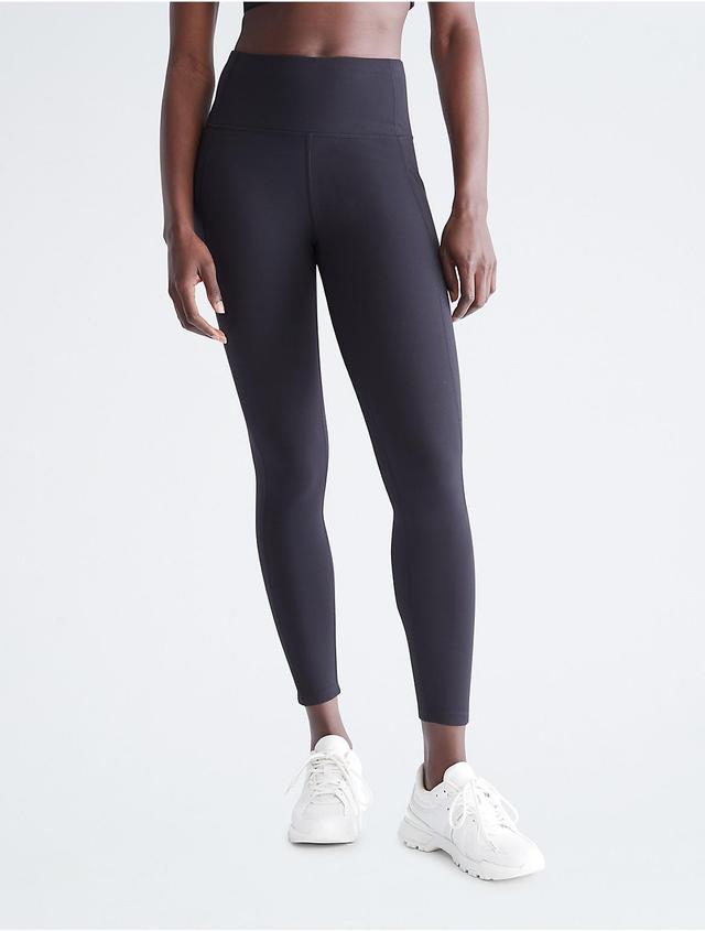 Calvin Klein Womens Performance Embrace Super High Waist Leggings - Black - L Product Image