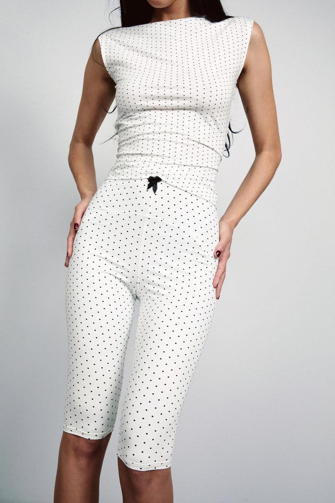 JANE SHORT - BLACK POLKA DOT — BLACK POLKA DOT / XS Product Image