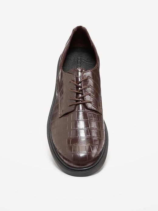 Faux Leather Oxford Shoe Product Image